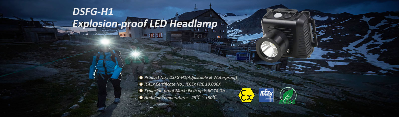 Explosion Proof LED Headlamp