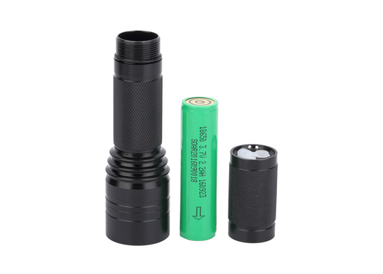 Black Ex Proof Flashlight 300Lm  / Long Range Flashlight Φ32×135 Mm Size