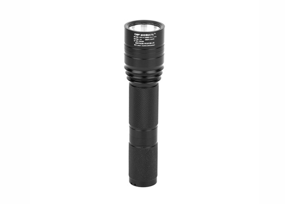 Black Ex Proof Flashlight 300Lm  / Long Range Flashlight Φ32×135 Mm Size