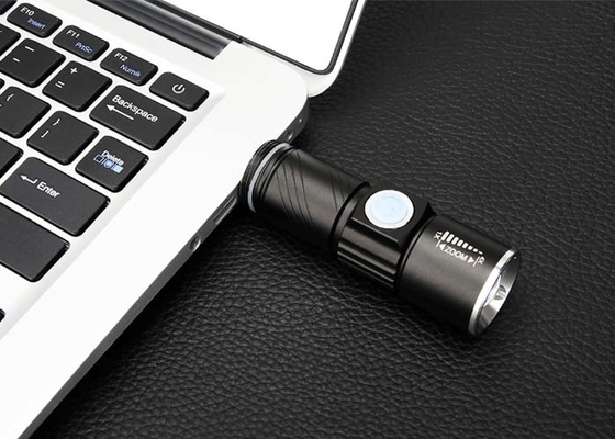 3W 350Lm Usb Rechargeable Torch Light 1~3.5 H Working Time 150m Lighting Distance