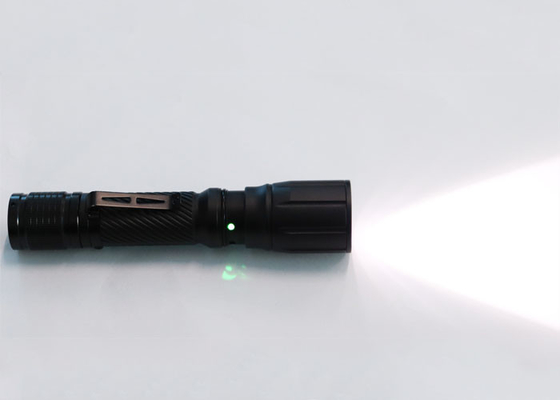 Aluminum  Rechargeable Tactical LED Flashlight  IP67 5W 300Lm Rechargeable Flashlight With USB Port