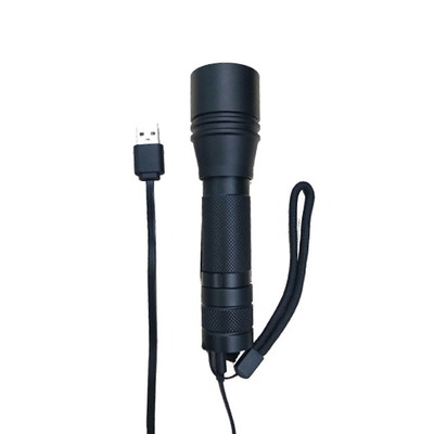 920 Lm 10W Rechargeable Led Torch With USB Port 50hrs Running Time