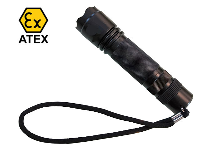 Portable Instrnicially Safe Explosion Proof LED Flashlight Black Torch Torch Light